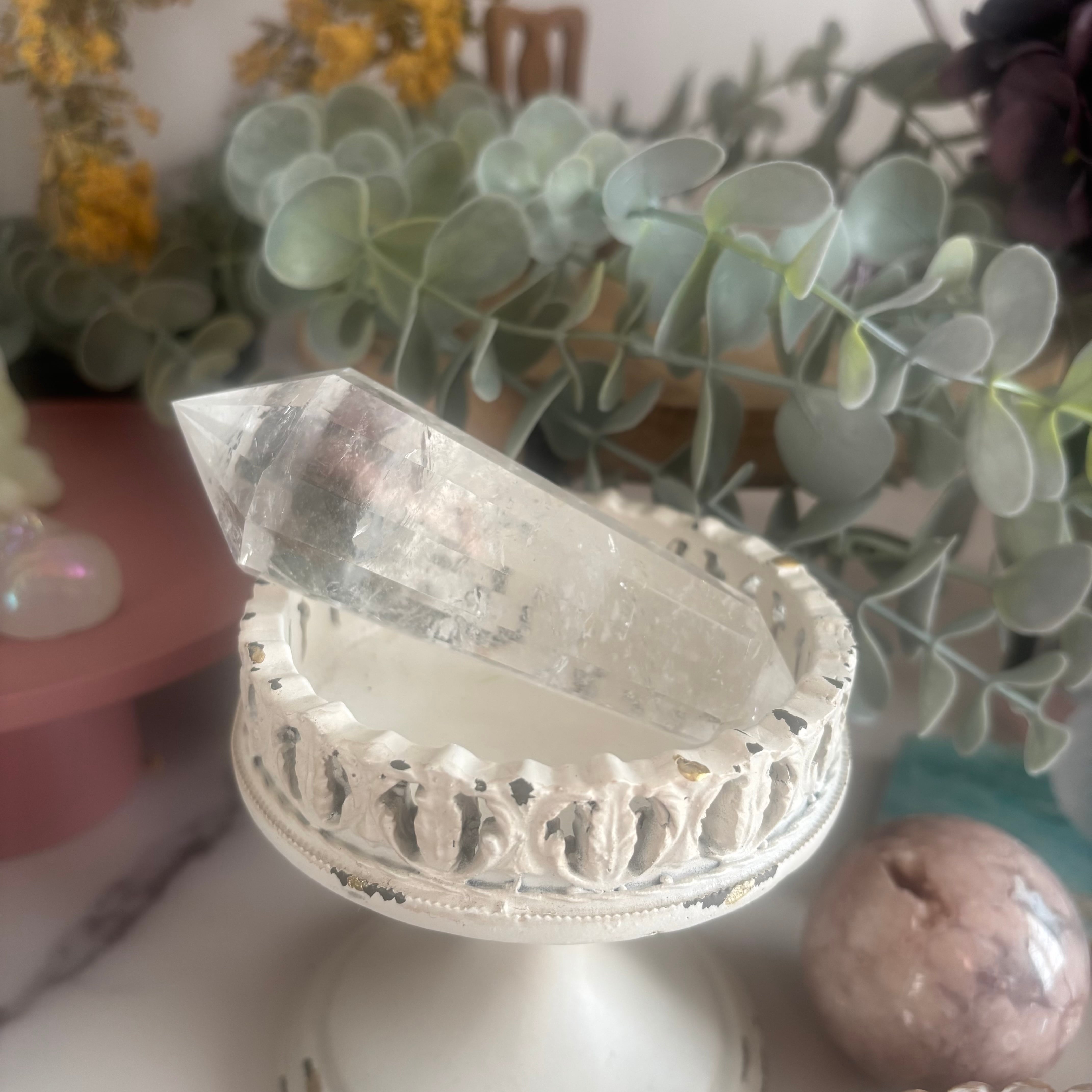 螺旋階段の《ヴォーゲル》クリアクォーツ