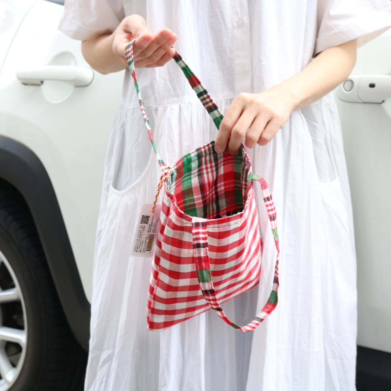 yao PHA KHAO MA 手織り布 リバーシブル ミニバッグ | Zakka so-la