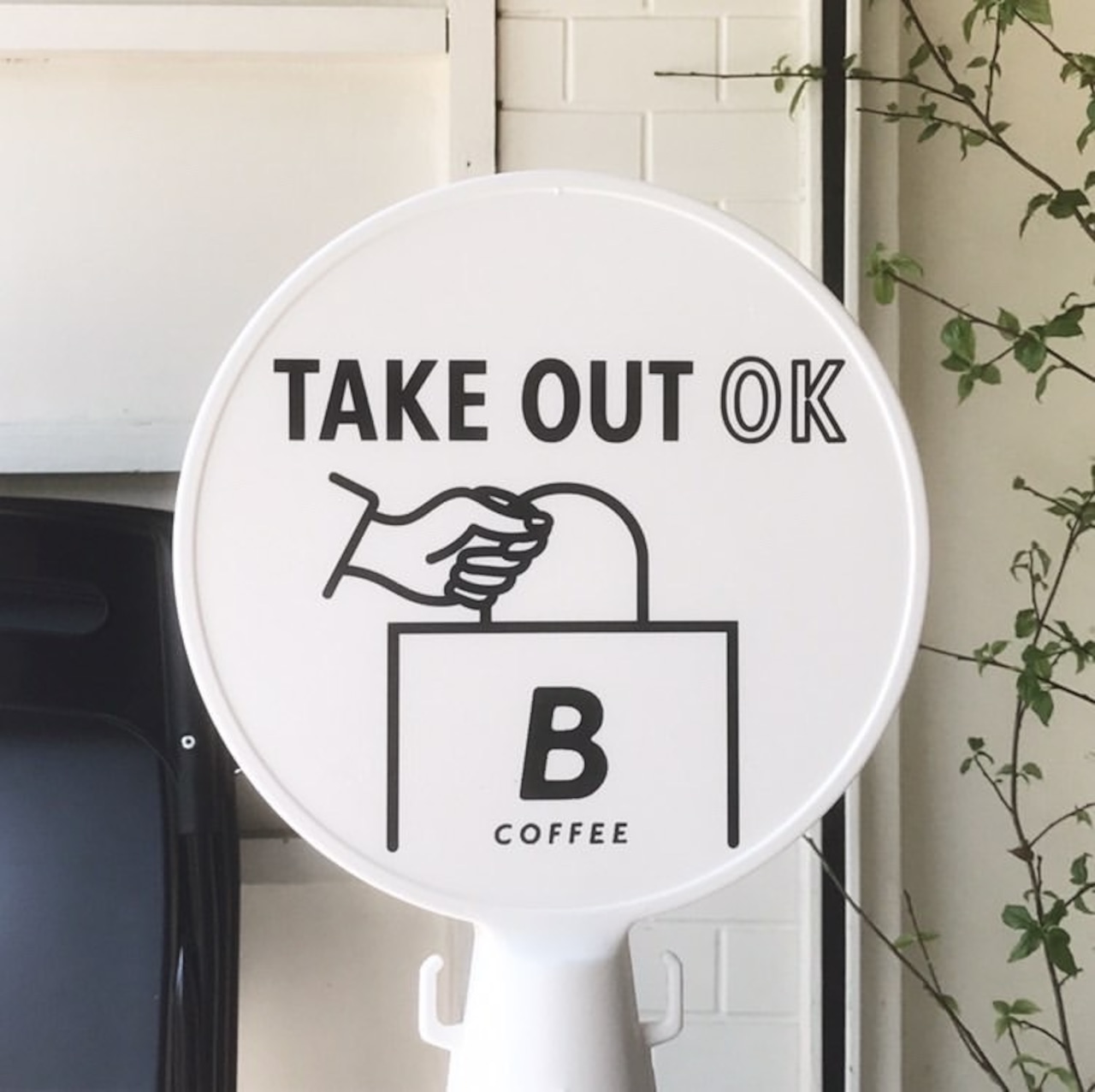 「TAKE OUT OK（お持ち帰りOK・ロゴ入り）」PREFAB SIGN