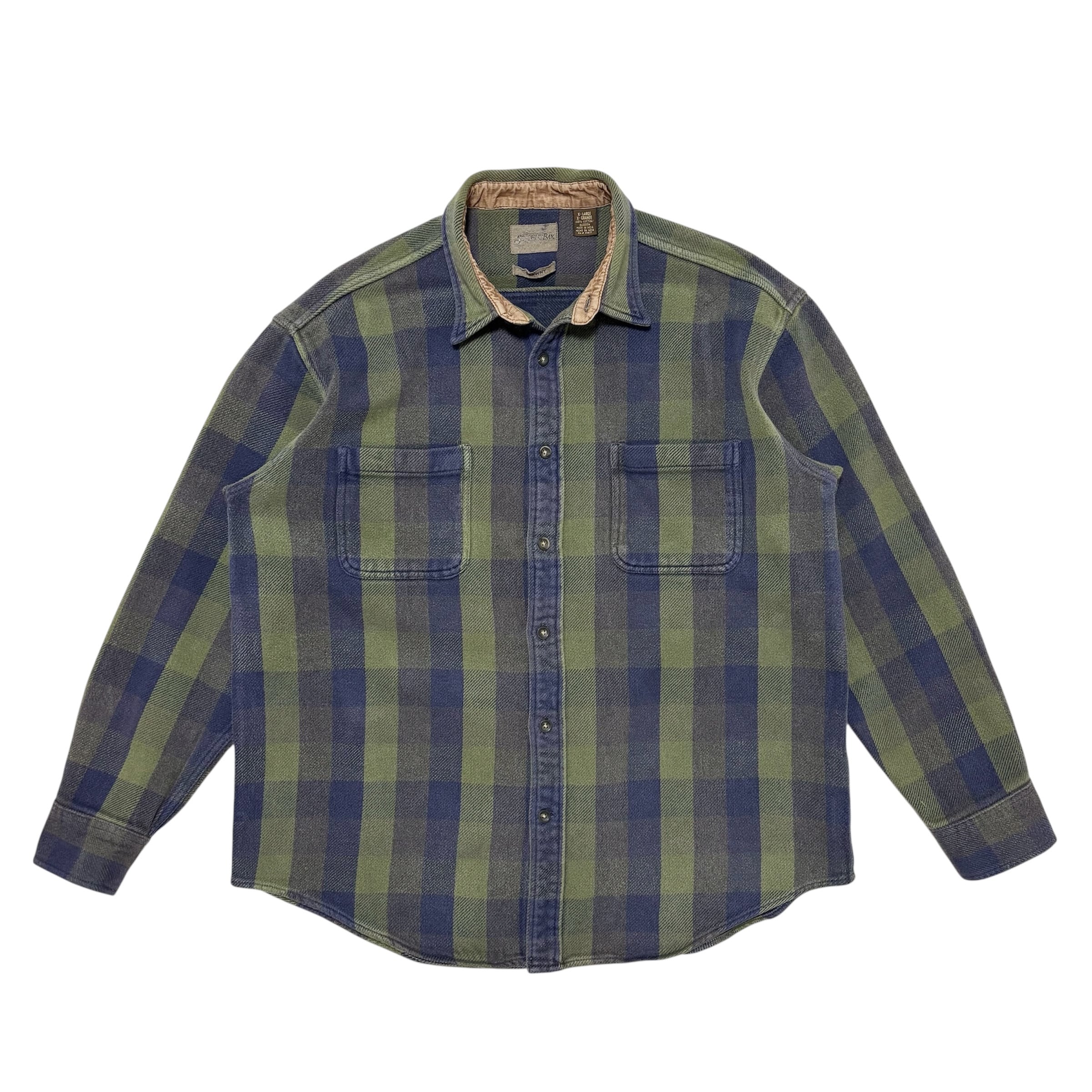 中古 セントジョンズベイ ST.JOHN’S BAY J.C.ペニー フランネルシャツ ヘビーネルシャツ 90s クリーニング済み メンズ XL