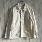 70s フレンチ カバーオール 白 ワークジャケット ユーロワーク ヴィンテージ