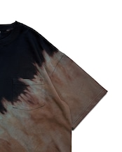 【数量限定販売】ビッグシルエットタイダイブリーチポケットTシャツ 火の手