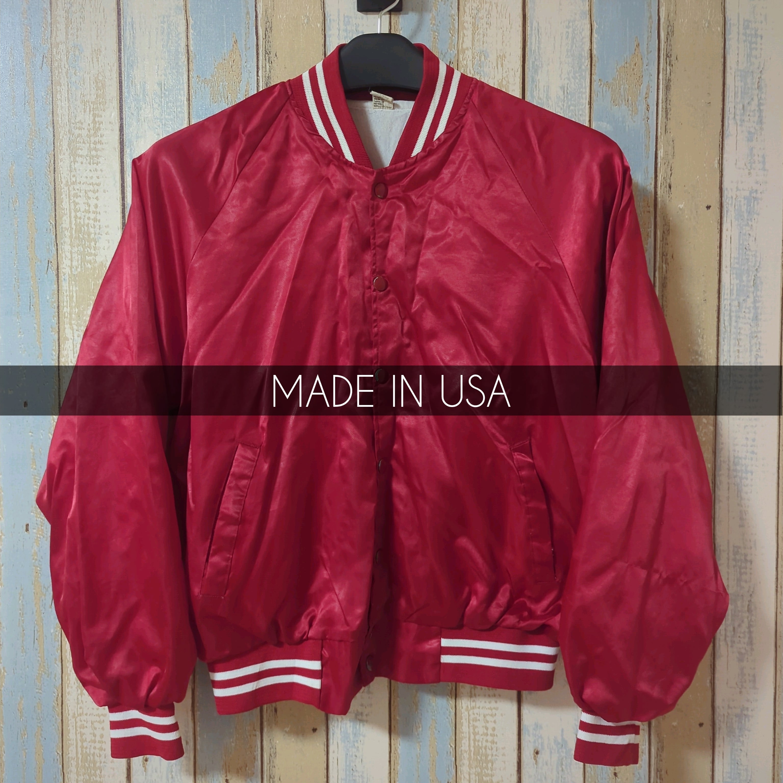 アメリカ製 赤 ナイロン コーチジャケット | Bikers Classic Rags