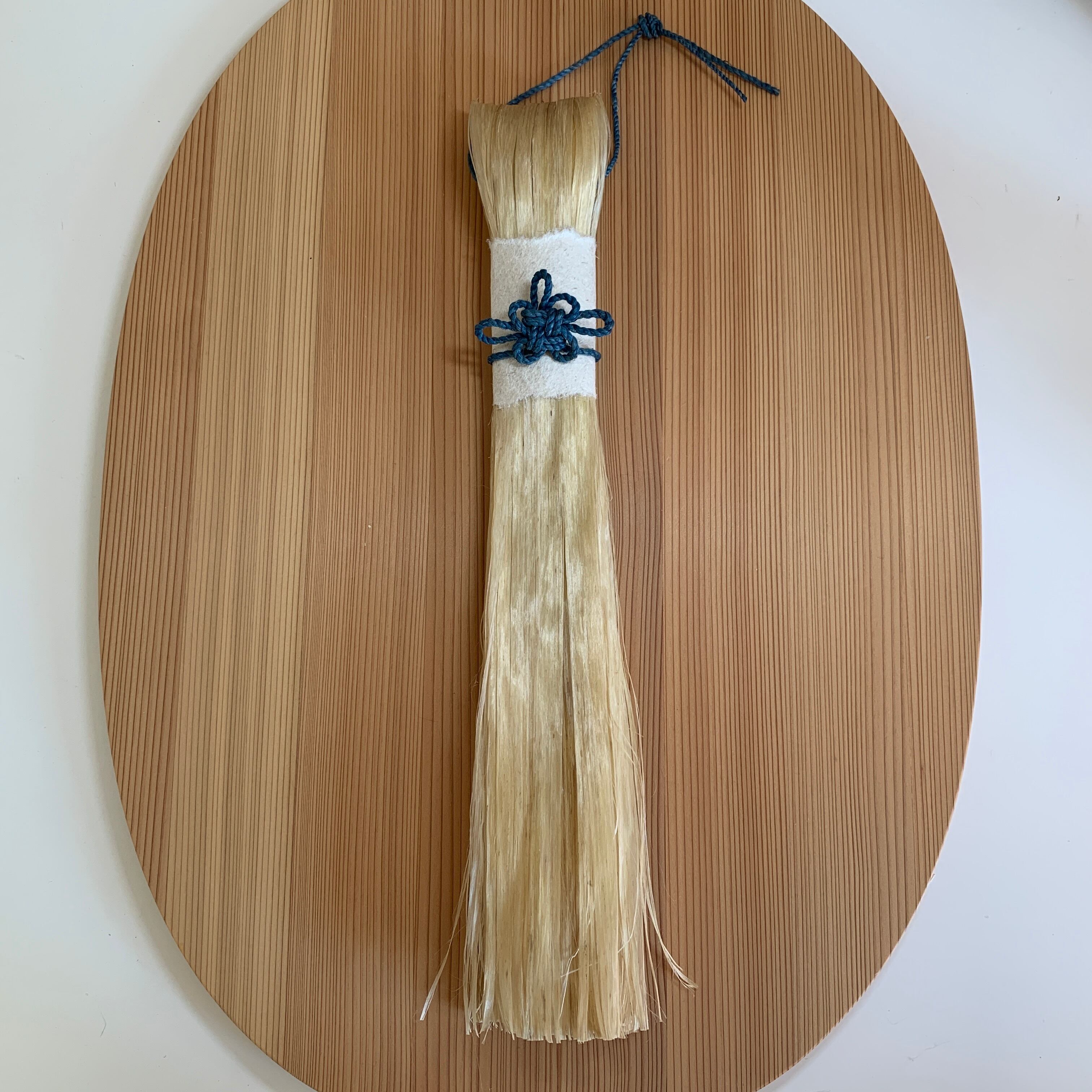 jewelさん専用　藍染　精麻　二重淡路結び　箒飾り　4本セット 精麻飾りミニ ≪吉祥結び(藍染)≫ | earth venus