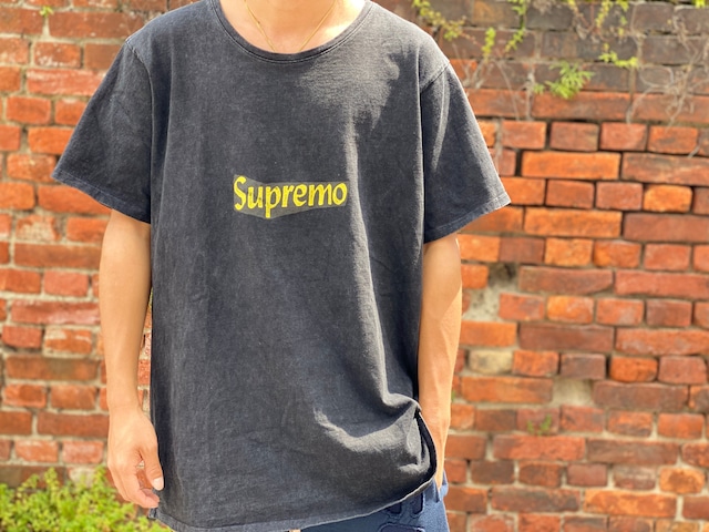 RHUDE SUPREMO TEE BLACK LARGE 45HJ8987