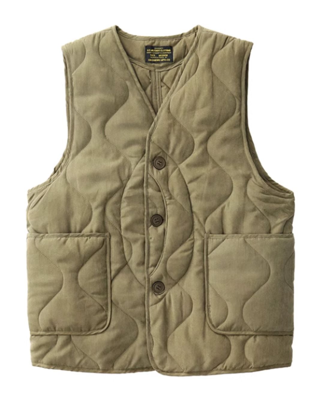 Vネックキルティングベスト【3色】S0139