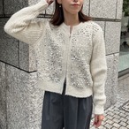 スパンコールジップカーディガン［40007］