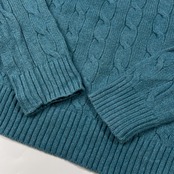 POLO RALPH LAUREN ポロ ラルフローレン ケーブル編み コットン ニット セーター サイズ S /水色ブルー系