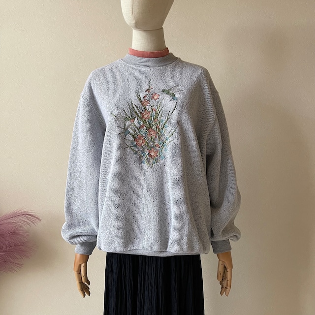 Bon Worth 2000s Double Collar Embroidery Sweat  W29