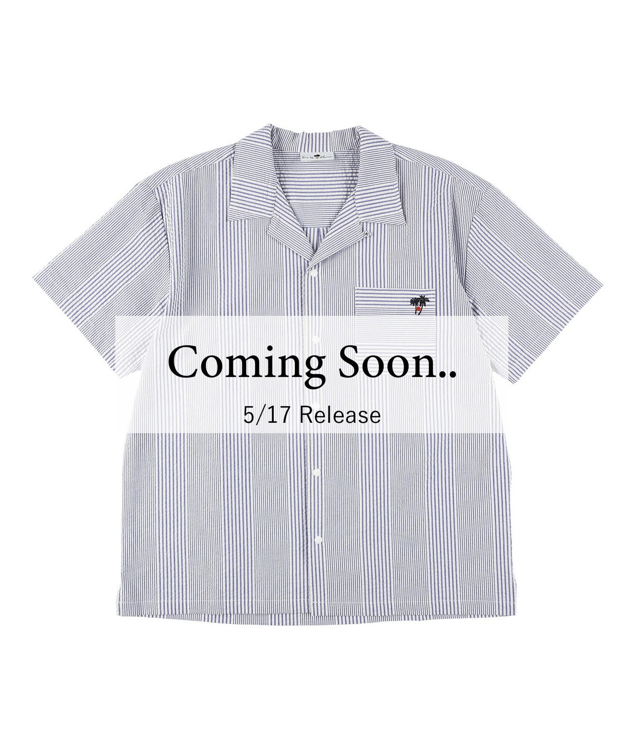 【SUNS】RANDOM SEERSUCKER OPEN COLLAR SHIRTS［RSS019］