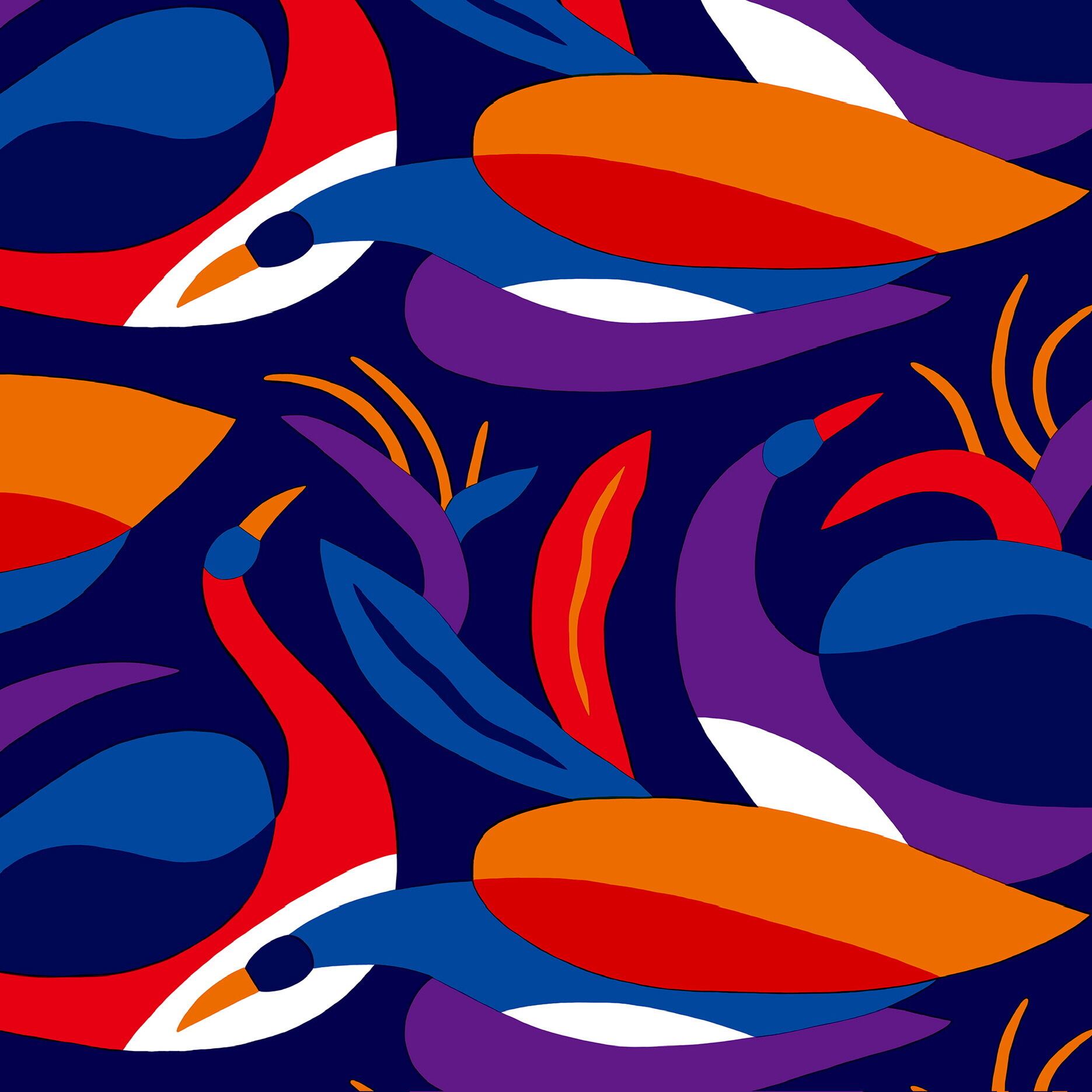 yatotto / “YORU no TORI” handkerchief