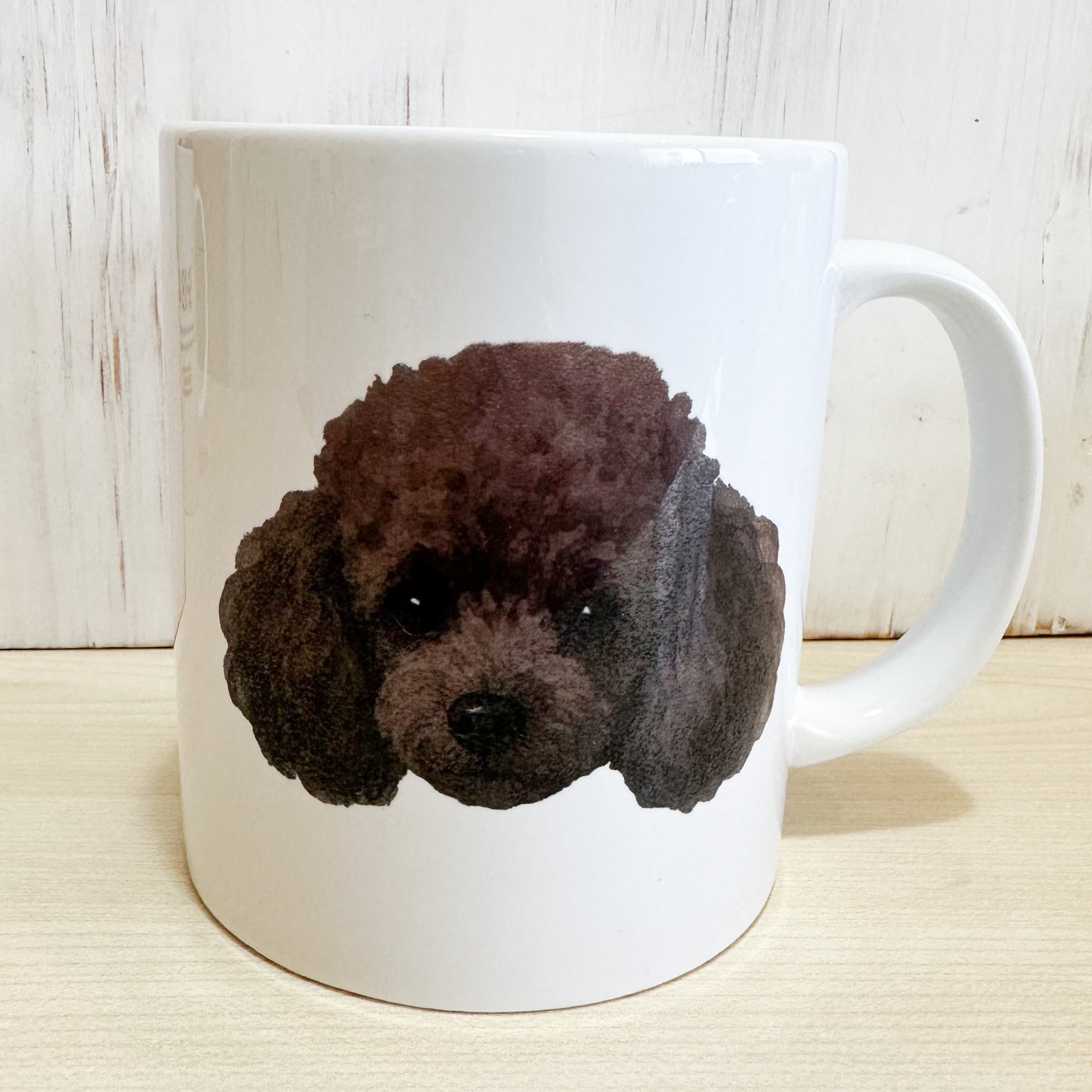 陶器マグカップ トイプードルブラック