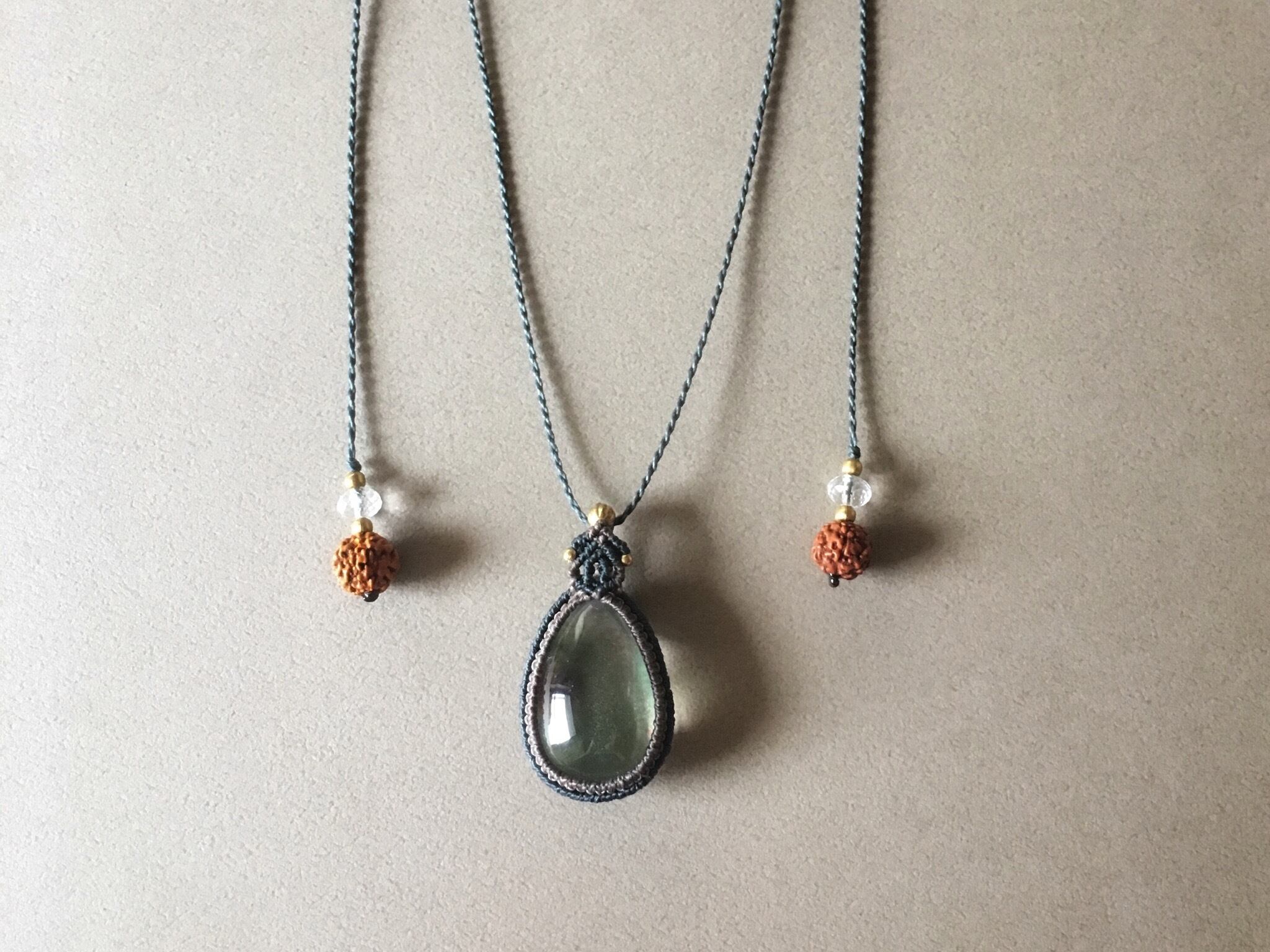 ガーデンクォーツ macramé necklace