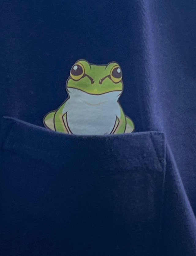 ポッケにアマガエル Tシャツ