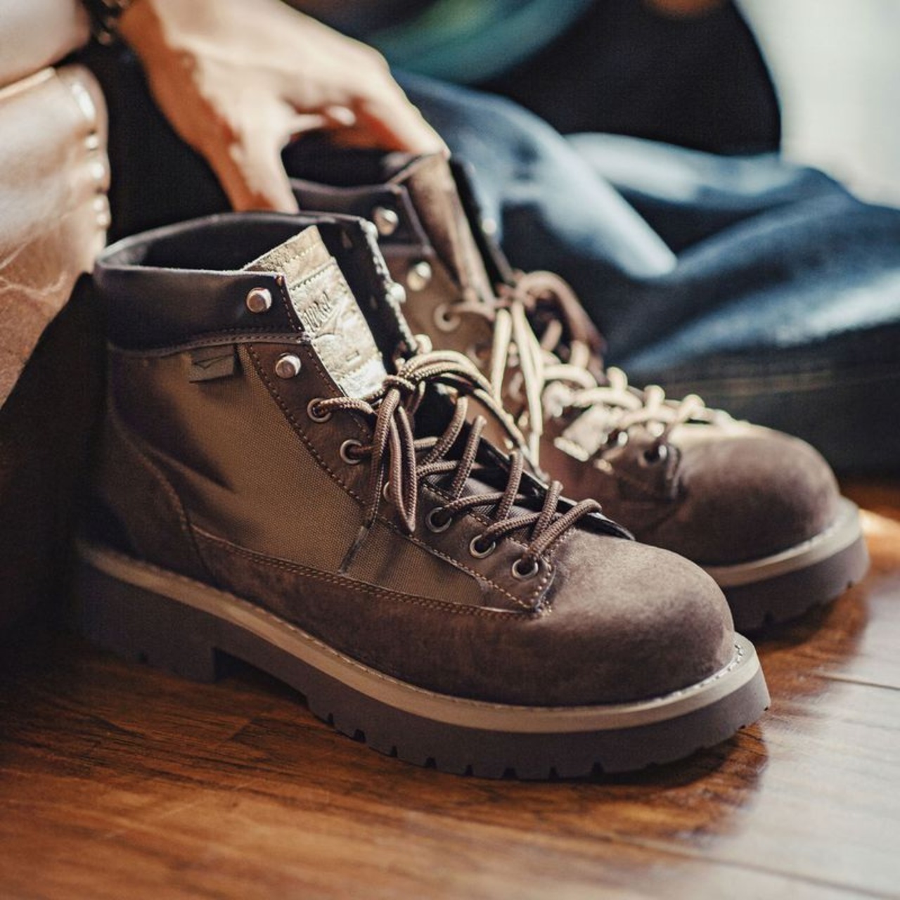 Vintage Brown Suede Work Boots / ヴィンテージ ブラウン スエード ワーク ブーツ