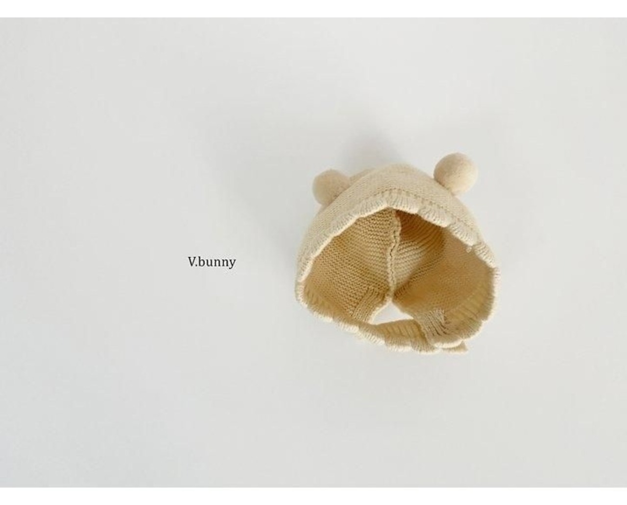 韓国子供服 / 26winter / VANILLA BUNNY / ポンポンニットボンネット / キッズ / 冬服 *FREE*