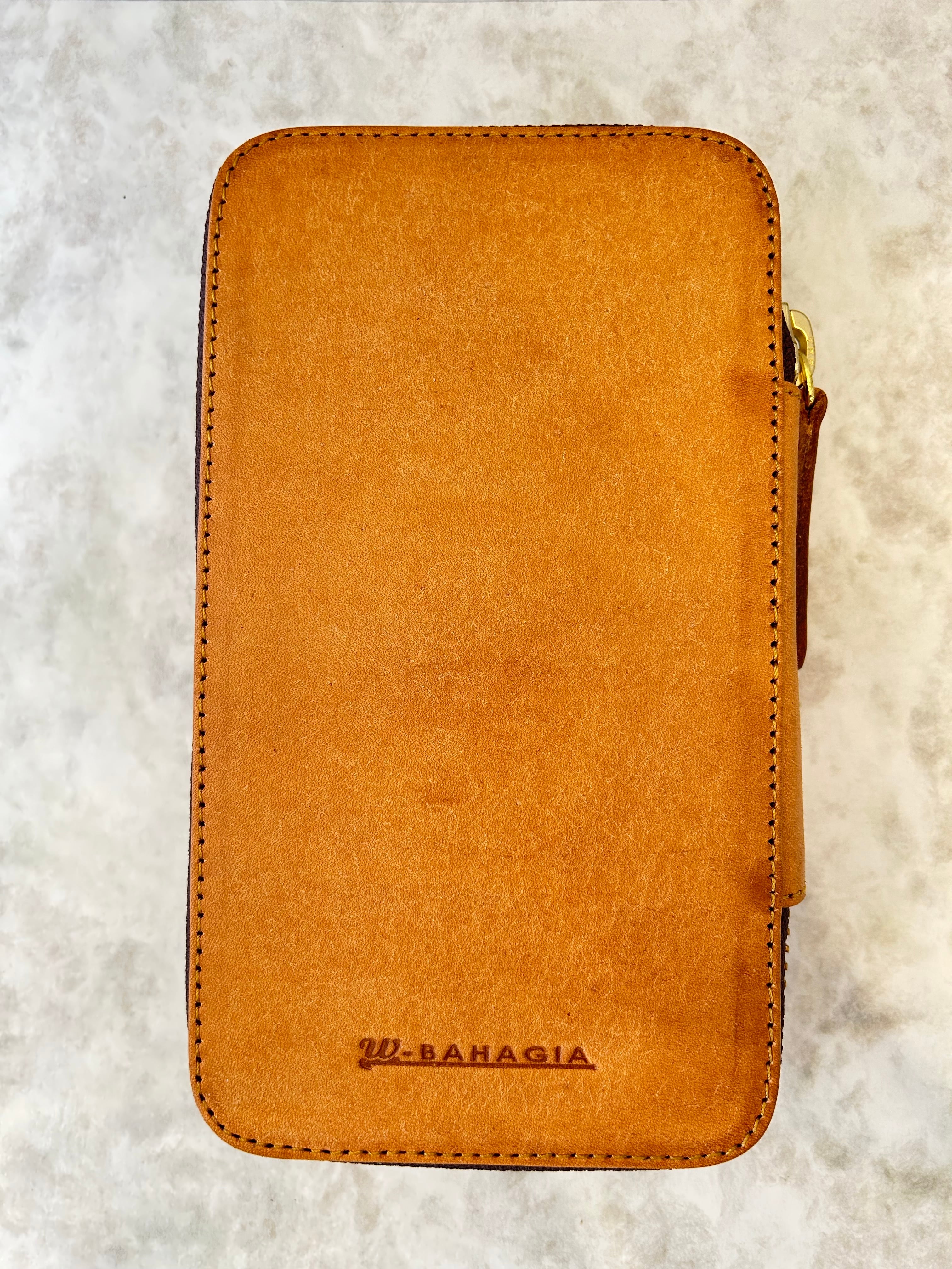 バハギア & クラフト ラウンドジップペンケース 10本挿し (プエブロ革