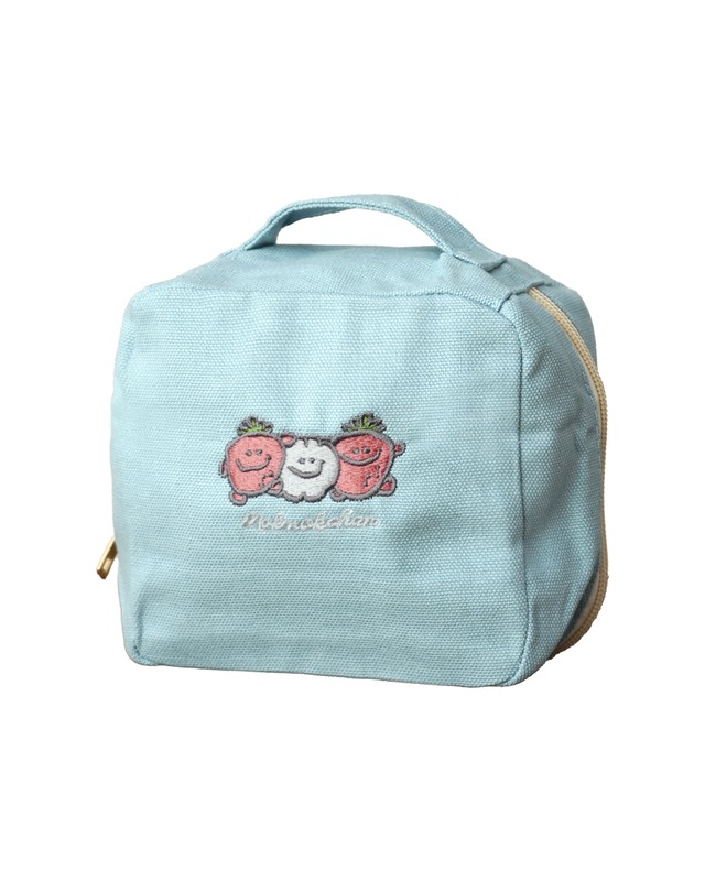 スクエアポーチ/サックス（MK-597)