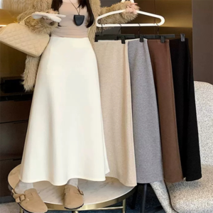 【送料無料】 ロングスカート 5色 アンクル丈 マキシ丈 フレア Aライン ハイウエスト 伸縮性 ウエストゴム 厚手 ニット 裏起毛 ふわふわ 着る毛布 かわいい 大人可愛い きれいめ シンプル カジュアル 大人 上品 おしゃれ お洒落 こなれ感 コンサバ系 ラフ 抜け感 レディライク 無地 冬 誕生日会 10代 20代 30代 40代 レディース 女性用 ママ服 デート お出かけ お呼ばれ 休日 アウトドア お茶会 女子会 授業参観 着回し 普段使い ファッション 楽ちん あったか 暖かい 体型カバー