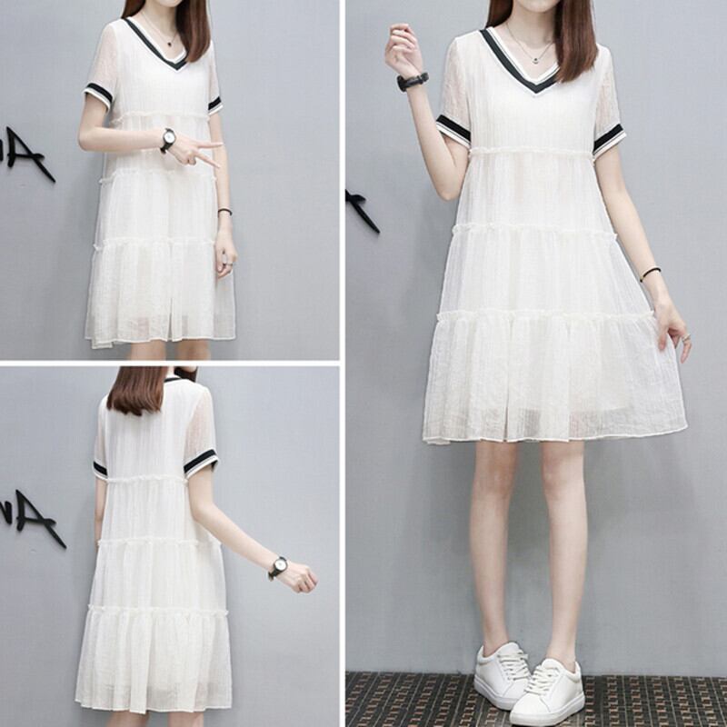 【新作】【送料無料】 マタニティ快適なシフォンドレス妊娠中の女性のドレス夏のマタニティクールなドレス妊娠中のドレス サマー 夏物 AL expec378478301605