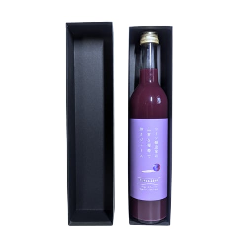 【ギフト】PURE & ZERO アールグレイMIX〈無添加ぶどうジュース〉1本入り｜青森・鶴田町産スチューベン100% × 国産アールグレイ