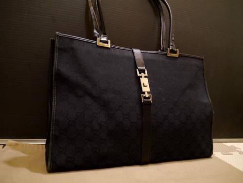 美品◆GUCCI グッチ ジャッキー A4対応ビジネス可 トート バッグ