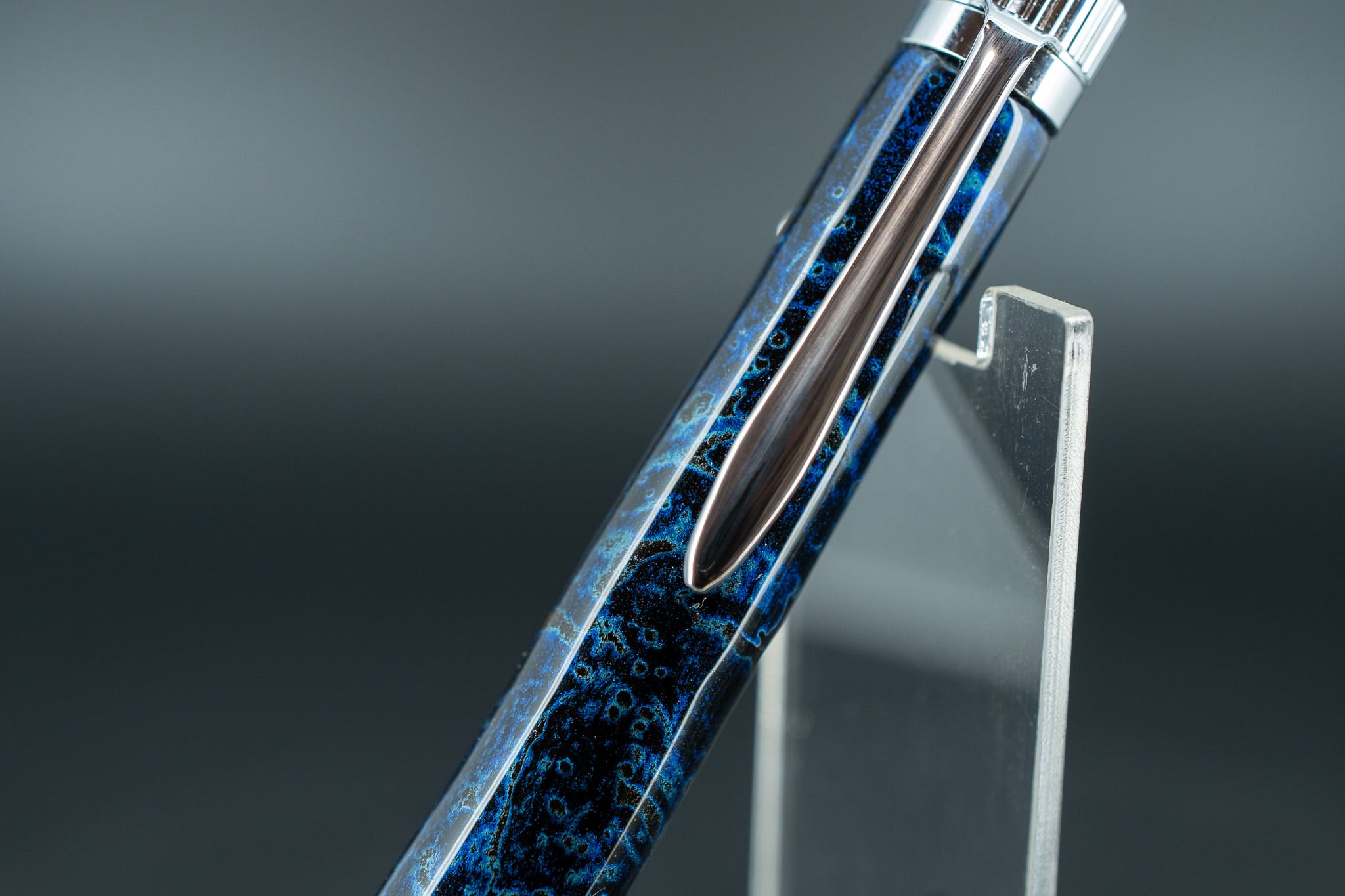 曜変天目】 レッドウッド silver MP | 木軸ペン工房 金杢犀