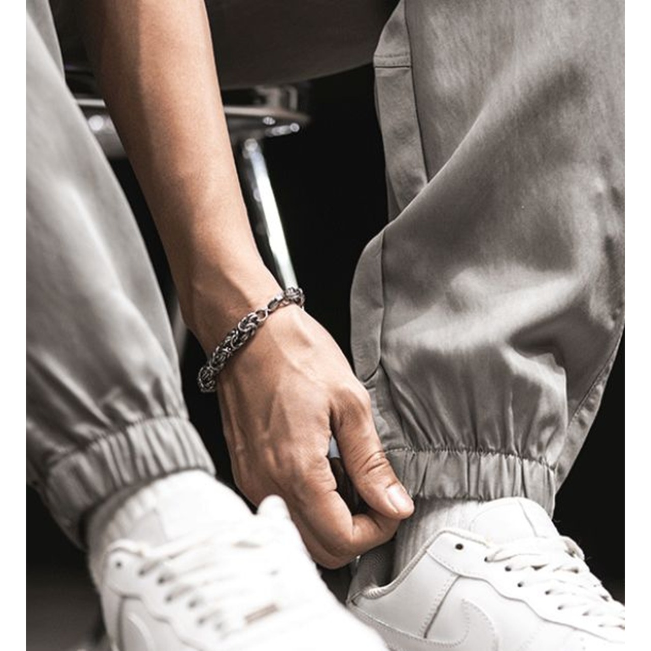 multi-pocket tapered nylon jogger pants ◇2color H0345