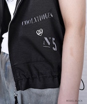 【直営限定ITEM】ドロストフリルペイントベスト (BLACK) CQ-46123H