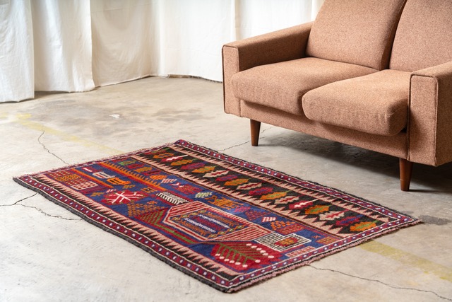 -VINTAGE TRIBAL RUG- Afghanistan 727