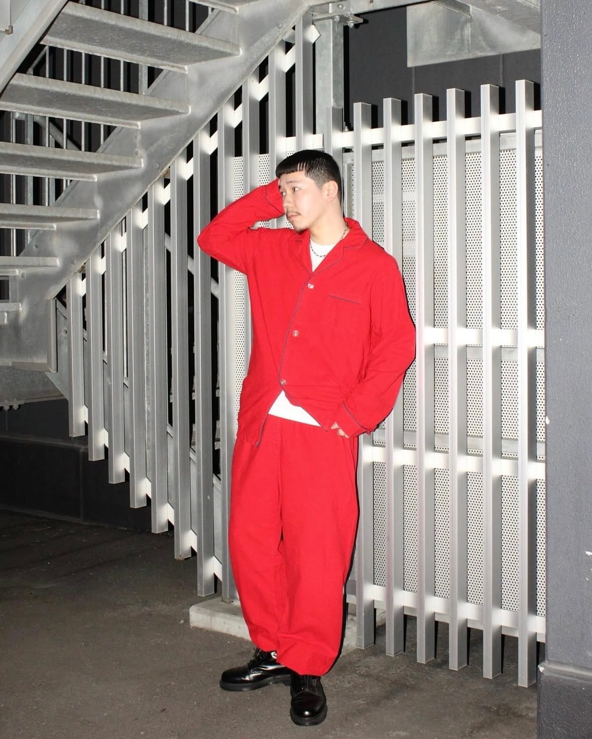 70s BROOKS BROTHERS Cotton Flannel Pajama "Set-up" USA製