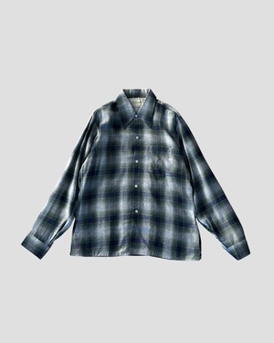 -ARROW- Vintage 70s M Ombre Check Shirt