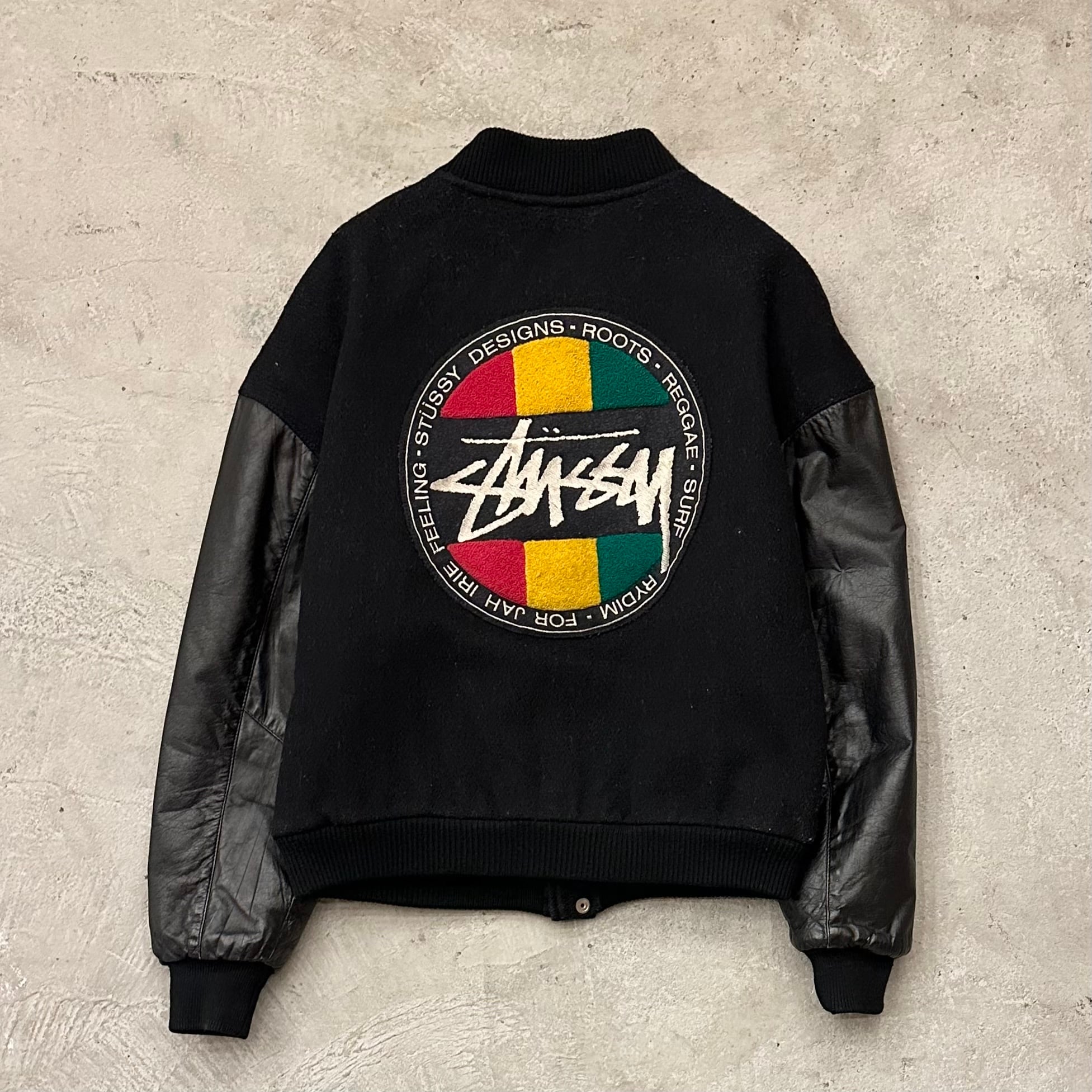 stussy 80's varsity jacket | kenzai.depot