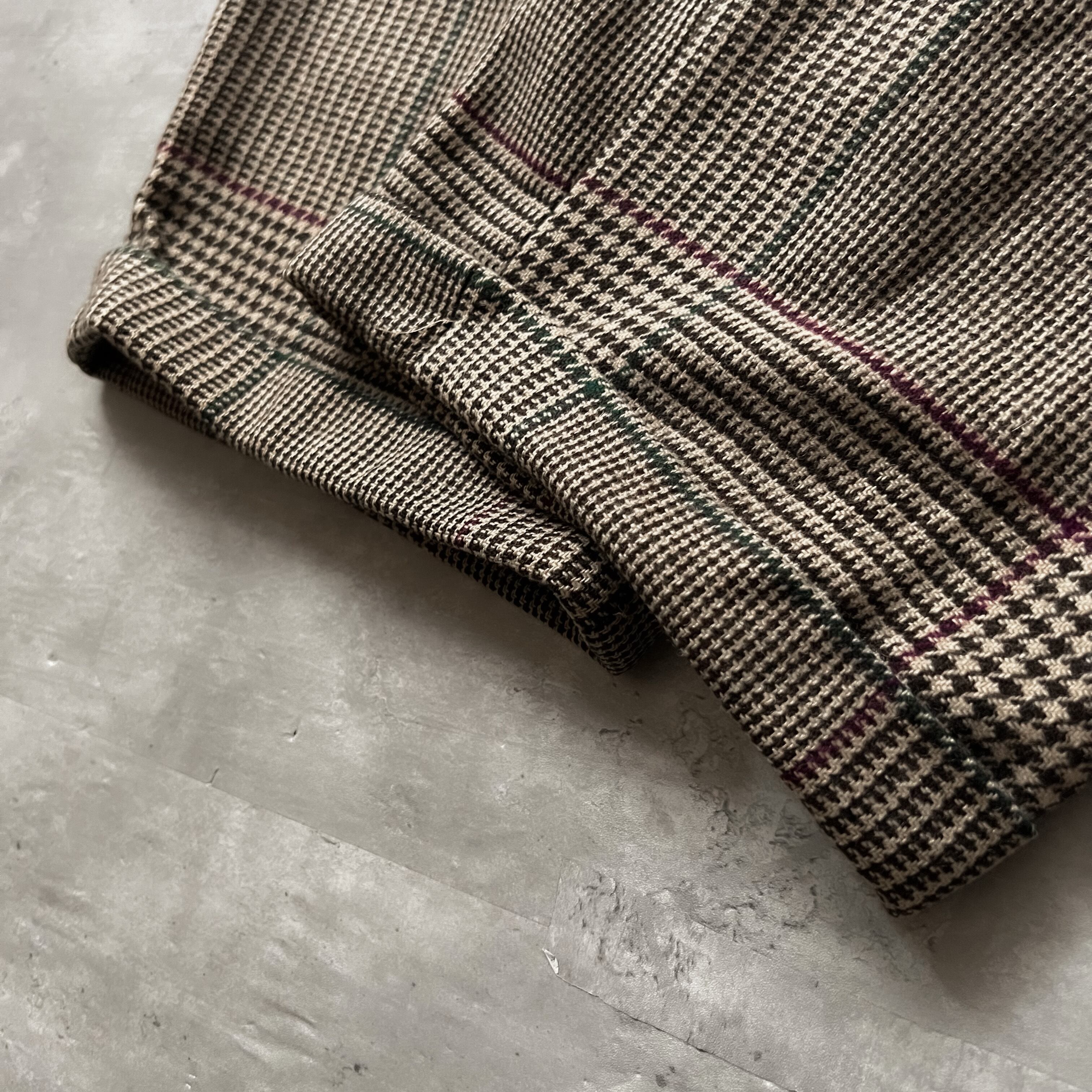 80s “polo by ralph lauren” houndstooth pattern wool slacks 80s “polo by ralph lauren” houndstooth pattern wool slacks