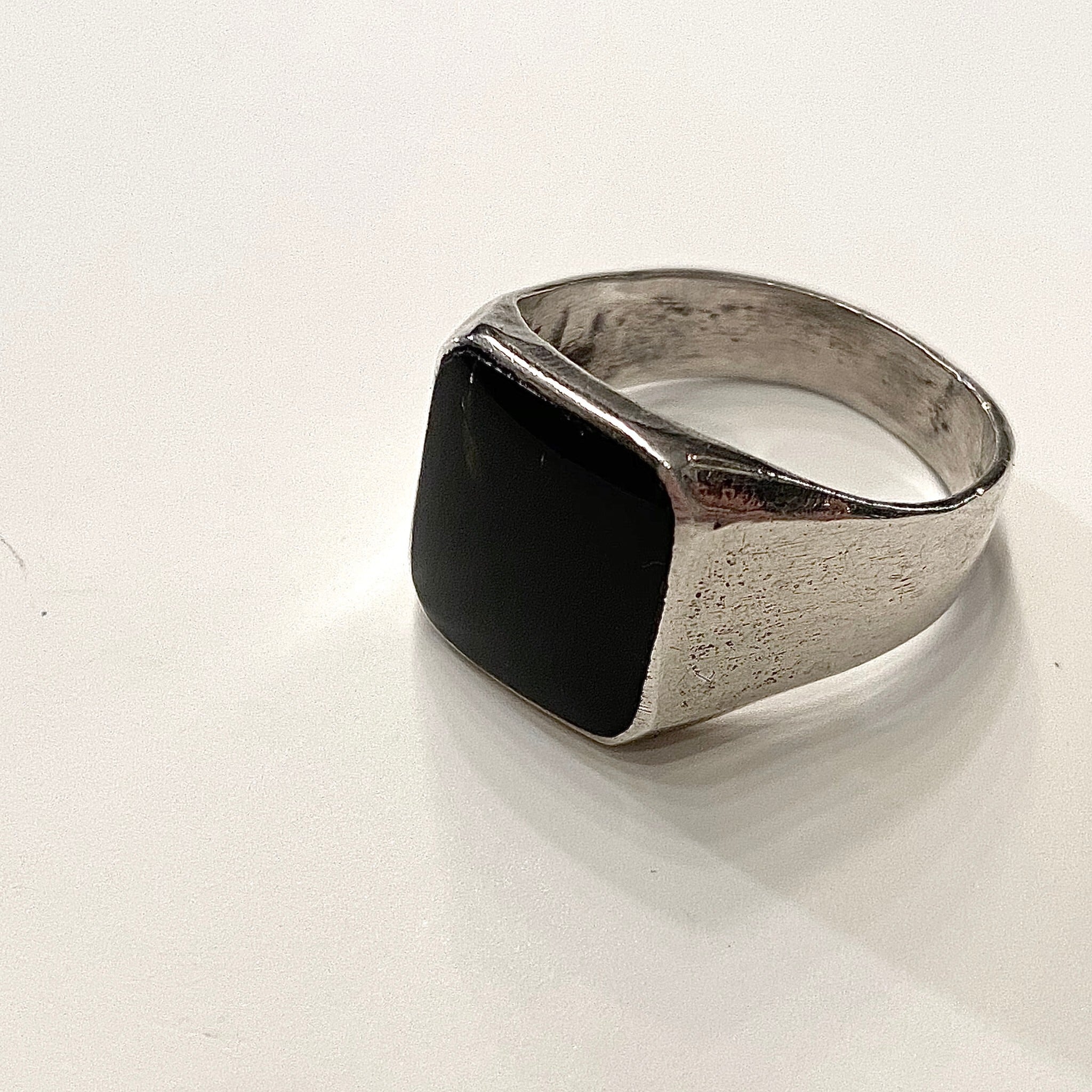 FRANCE vintage silver ring -ONYX- (C) | ANDANTE ANDANTE e-boutique