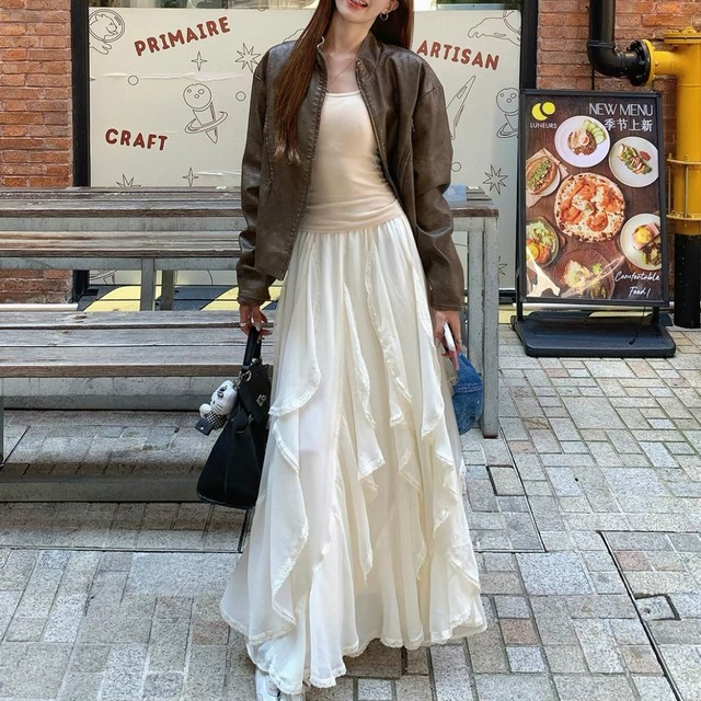 トレンド感♡ラッフルフリルスカート〈2026 SS〉