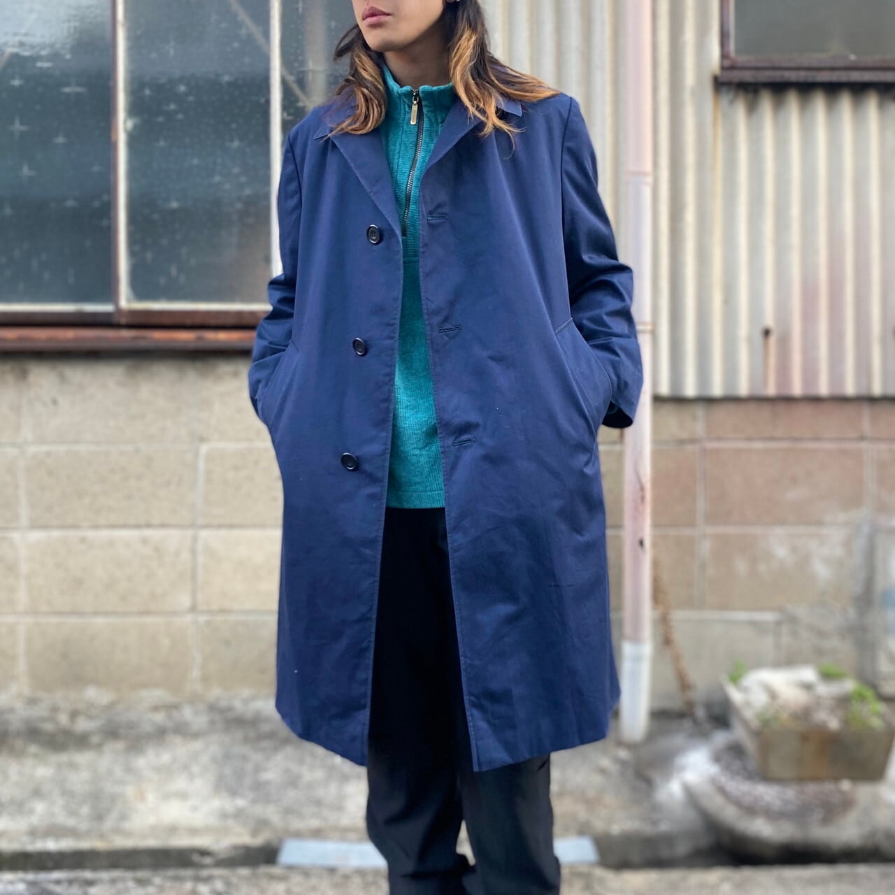 80年代 ビンテージ カナダ製 Aquascutum アクアスキュータム Aqua5  