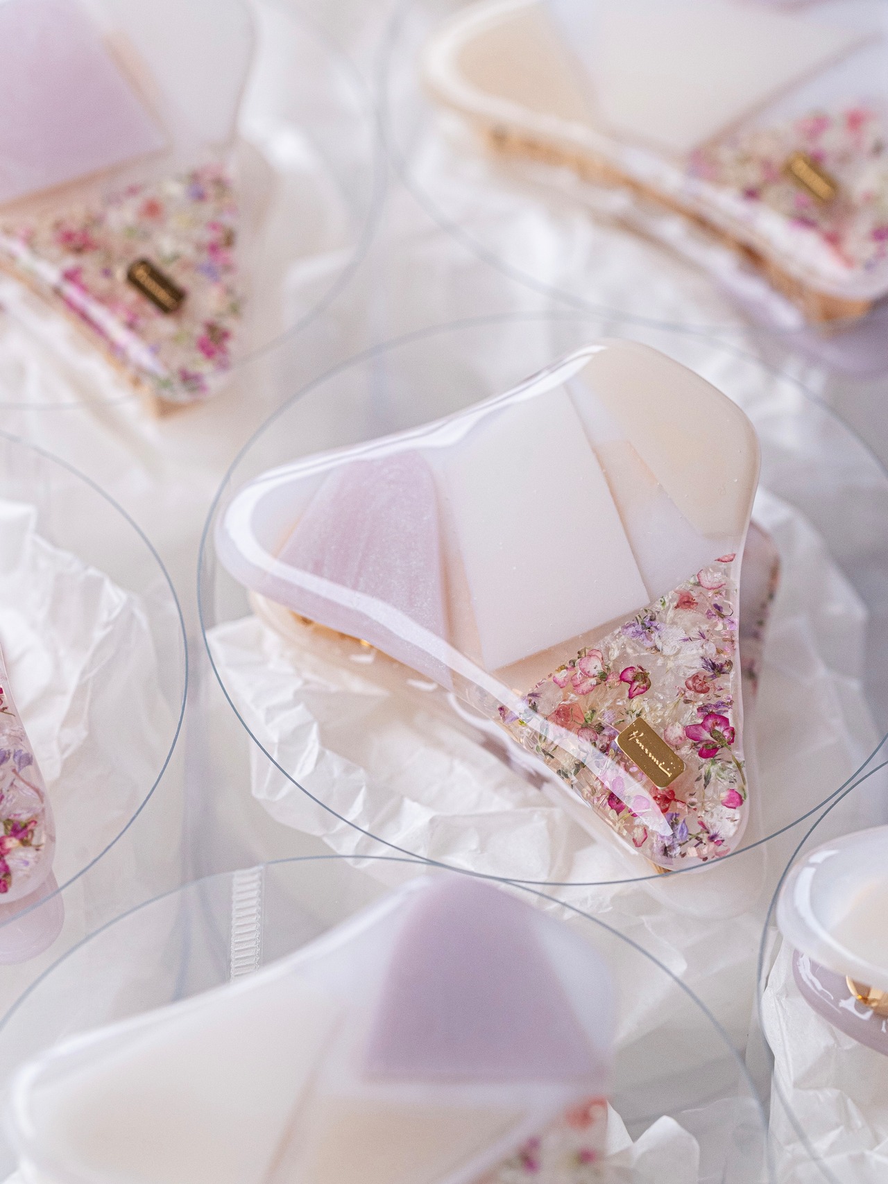 （バンスクリップ）puzzle  / パープルピンク