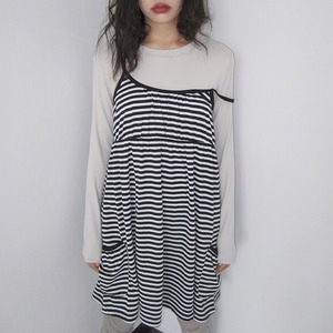 Striped Suspender Skirt（ストライプサスペンダースカート）s-009