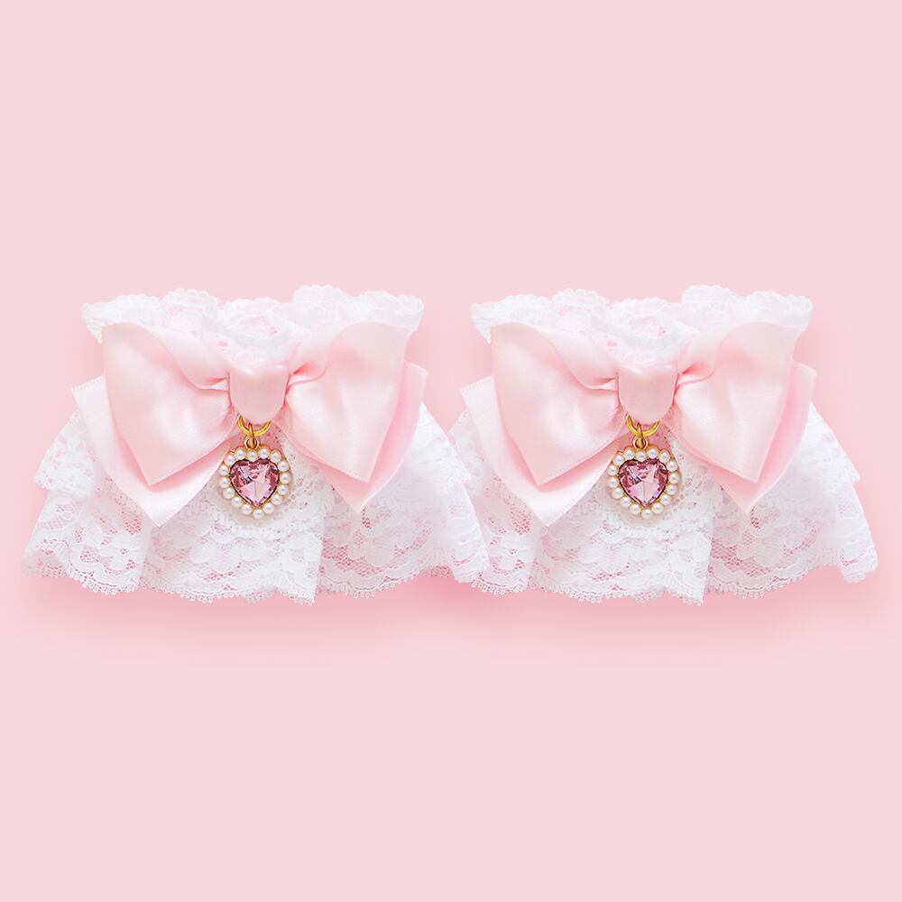 ハンドメイド犬服 お袖フリルのエプロンドレス ピンク苺ちゃん☆お袖変更