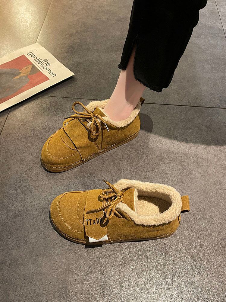 ウィンターベルベットブーツ 靴 シューズ コットン レース 冬物 レースアップ 部族の婦人靴28233417689