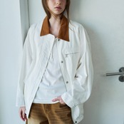 Col Contrast Utility Jacket F0571