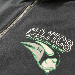 【GILDAN】NBA ボストン・セルティックス CELTICS ハーフジップ スウェット ロゴ ワンポイント バスケットボール M US古着