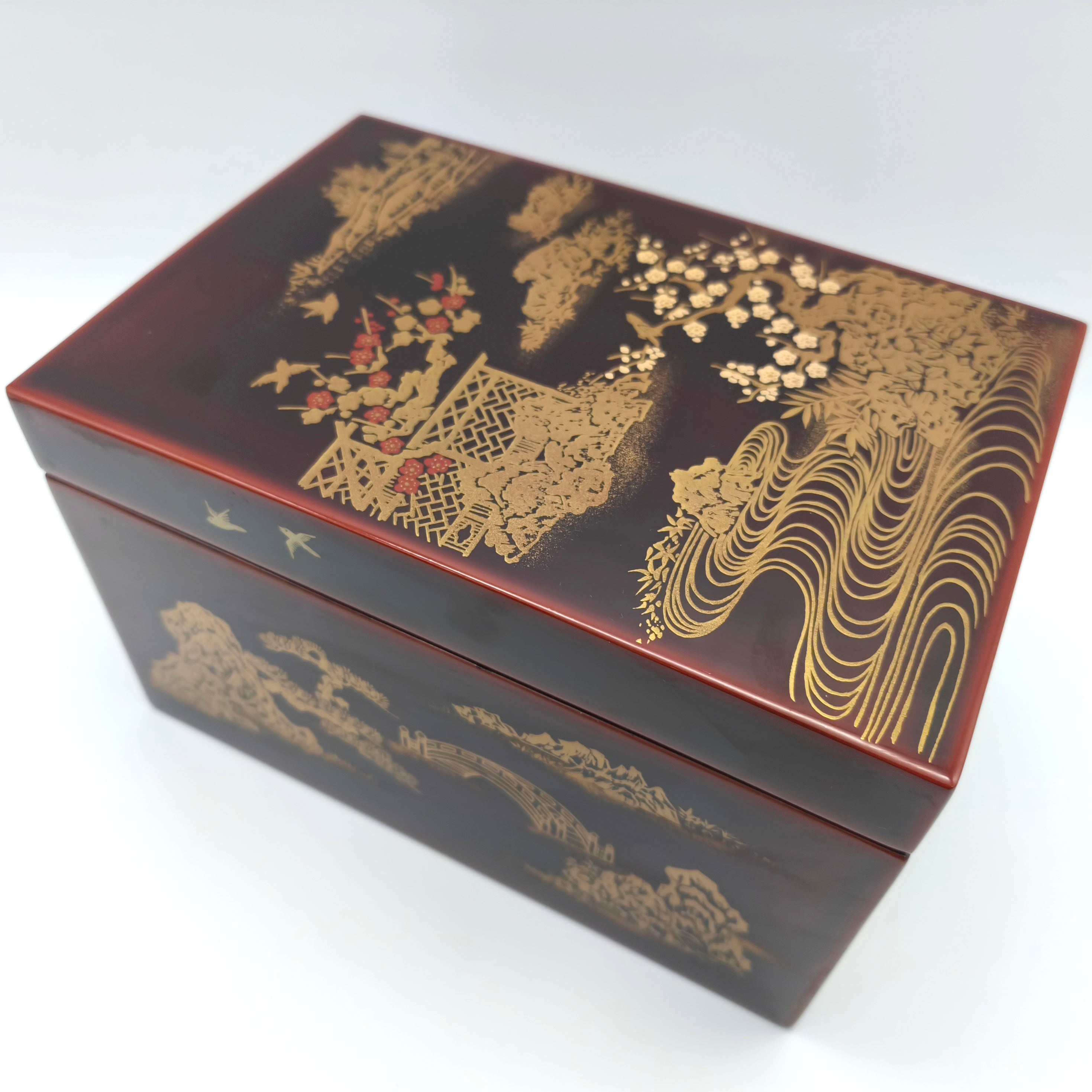 源氏物語・茶箱揃・蒔絵・橋本春路・蔭山良斉・徳川黎明会監修・茶道具