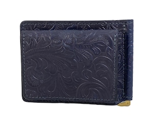 RE.ACT Flower Indigo Money Clip Wallet