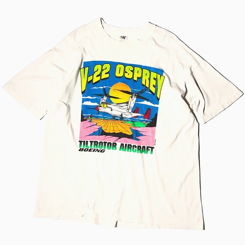 Vintage 90's【FRUIT OF THE LOOM】"V-22 OSPREY" Grunge T-shirt