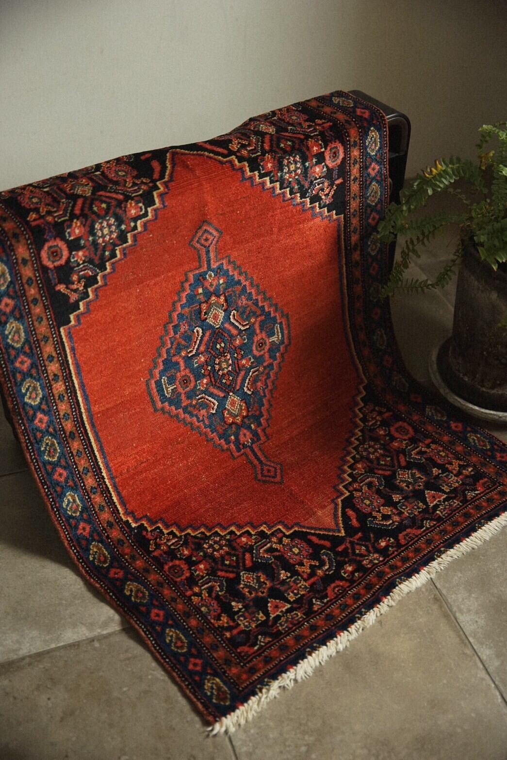 1182-Semi Antique Percian Senneh rug