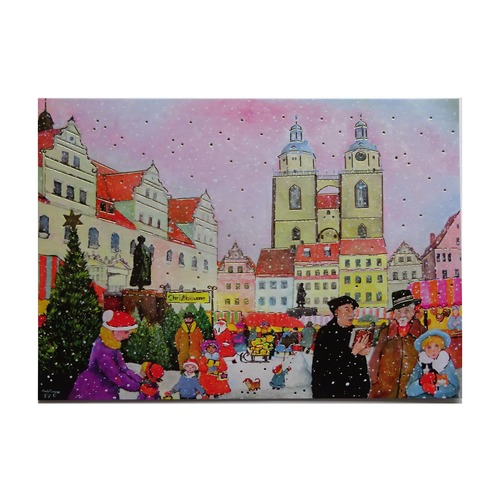クリスマス ポストカード 欧州各都市のクリスマスマーケットシリーズ ヴィッテンベルク [Luka Basic] LAG-2381
