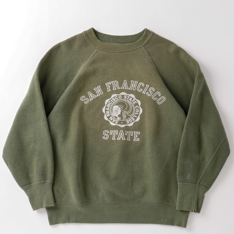 ビンテージ60s70sスウェットサーマルアンダーERDLグリーンリーフカモフラ迷彩デッドストック旧タグオリジナルミリタリーワークハンティング ヴィンテージ デッドストック サーマルシャツ コットン100% LARGE