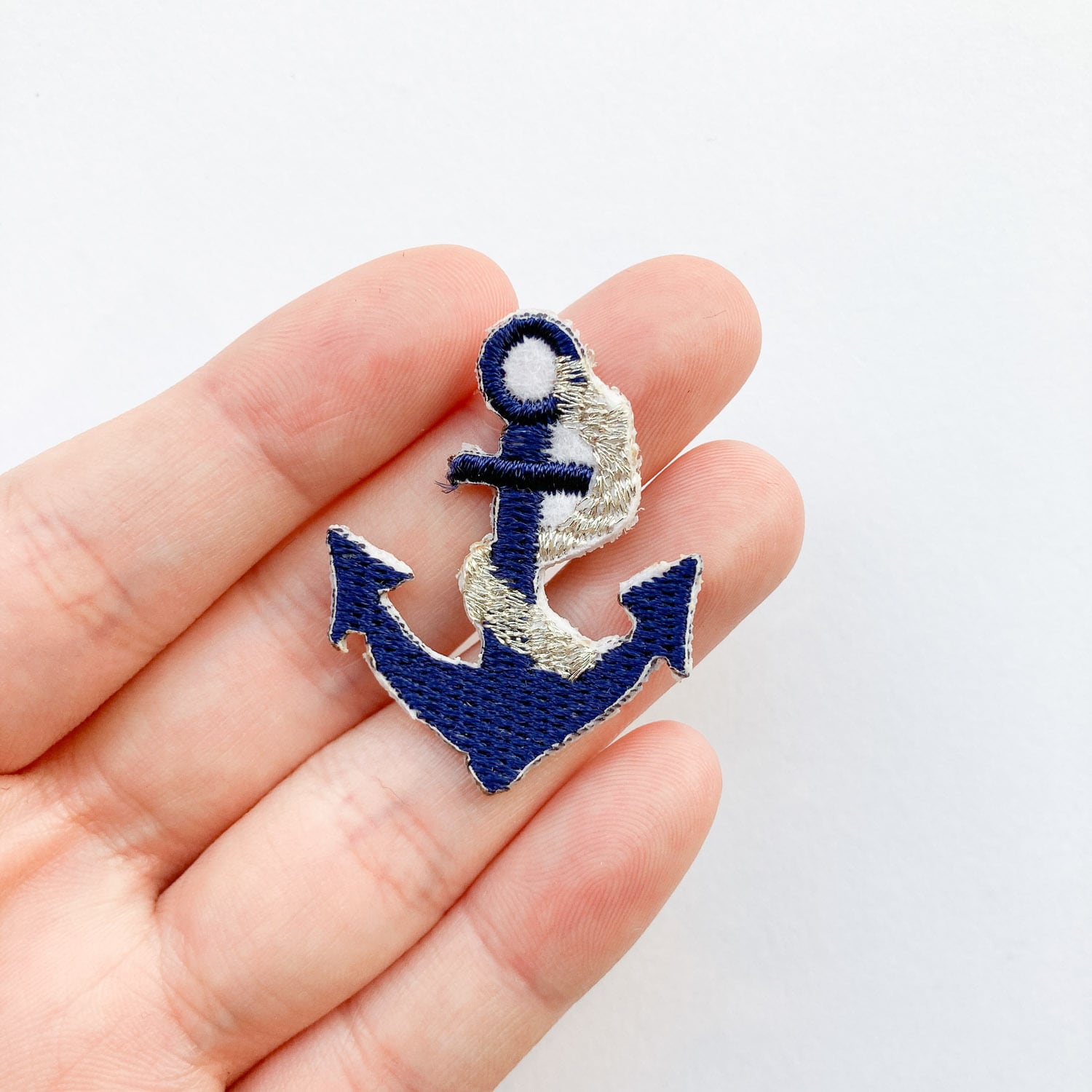 再入荷〉ラメ入り碇マークワッペン | Dua-アクセサリーパーツショップ